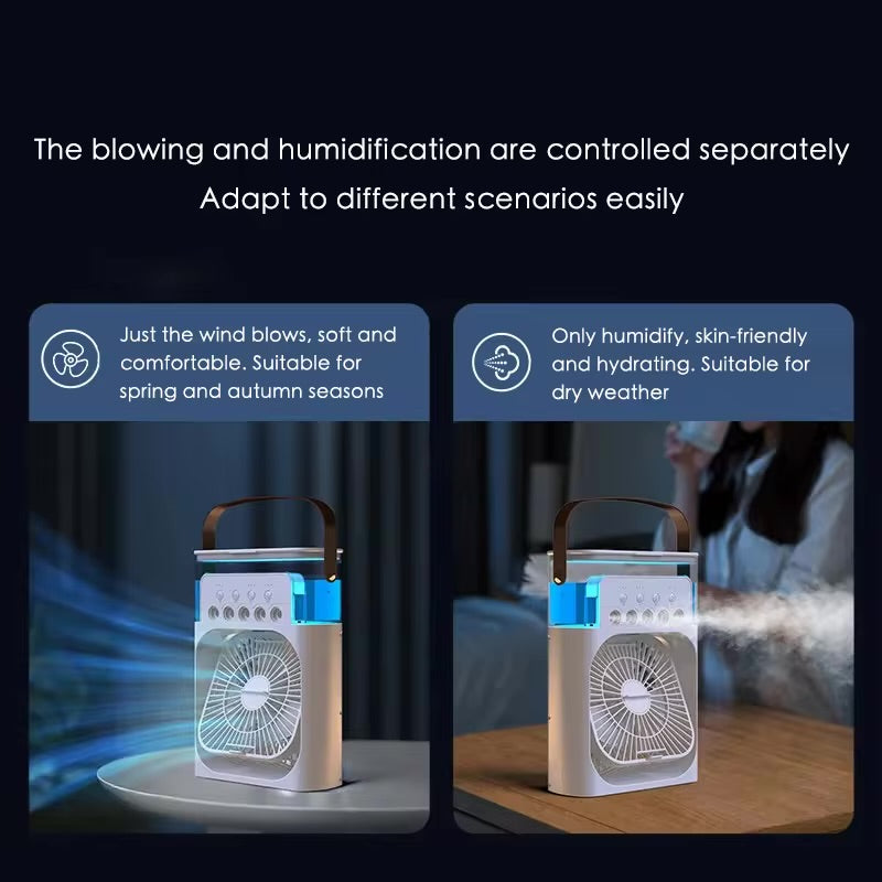 Portable Mini Fan 3 in 1 Cooler