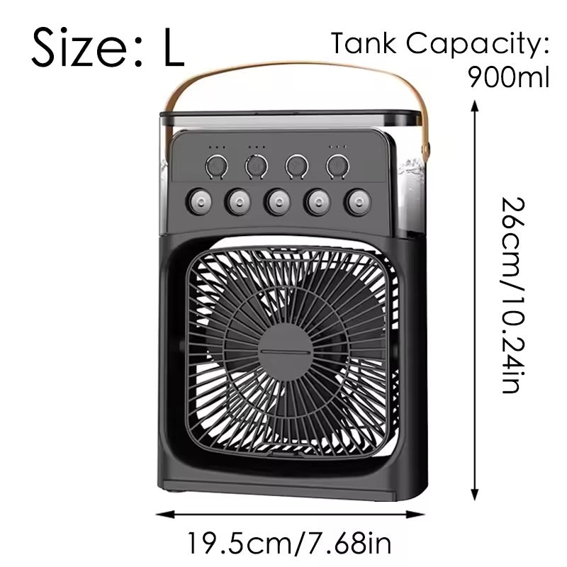 Portable Mini Fan 3 in 1 Cooler