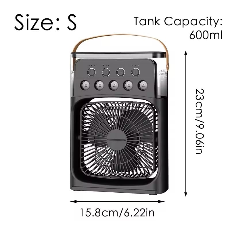 Portable Mini Fan 3 in 1 Cooler