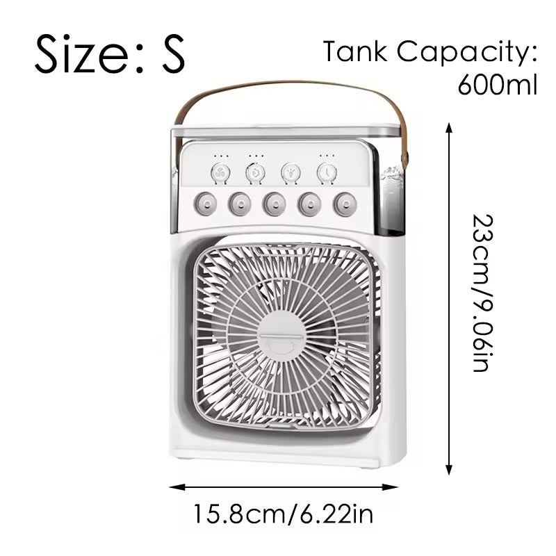 Portable Mini Fan 3 in 1 Cooler