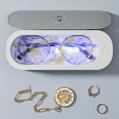 Premium Aesthetic Portable Ultrasonic Jewelry & Eyewear Cleaner