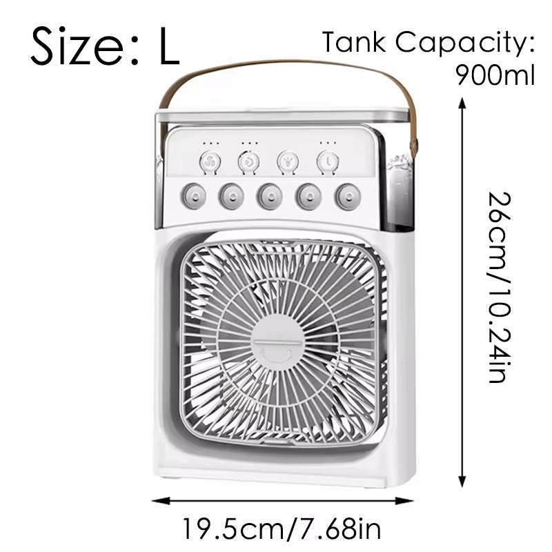 Portable Mini Fan 3 in 1 Cooler