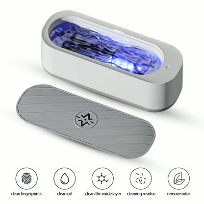 Premium Aesthetic Portable Ultrasonic Jewelry & Eyewear Cleaner