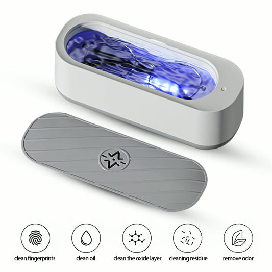 Premium Aesthetic Portable Ultrasonic Jewelry & Eyewear Cleaner