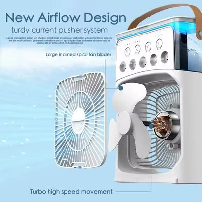 Portable Mini Fan 3 in 1 Cooler